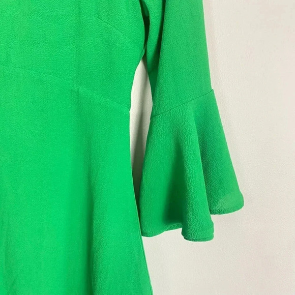 Lulu's Green Bell Sleeve Dress - Picture 2 of 12